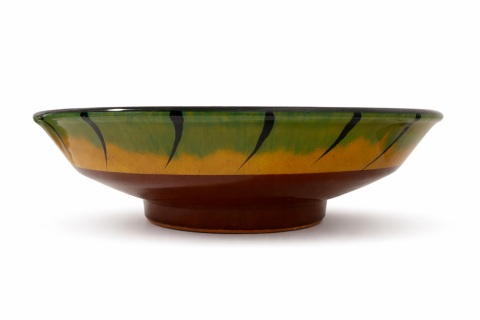 Selçuklu Stilize Hayat Ağacı ve Güvercinler Desenli Kase (22cm)