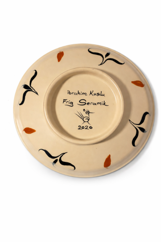 Selçuklu Yonca ve Geometrik Desenli Kase (22cm)