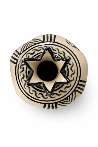 Selçuklu Stilize Kuş Desenli Dekoratif Nar Obje (12 cm)