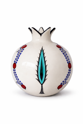 İznik Bulut Desenli Dekoratif Nar Obje (12 cm)