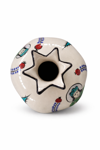 Selçuklu Sultan Motifli Dekoratif Nar Obje (12 cm)