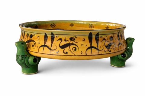 Selçuklu Kuş Ayaklı  Kase 28 cm