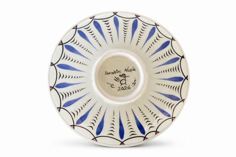 Selçuklu Stilize Çiçek Desenli Tabak 26cm