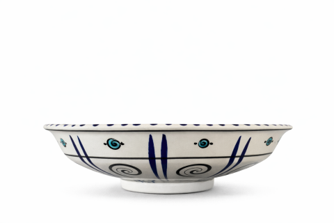 Selçuklu Stilize Geometrik Desenli Tabak 26cm