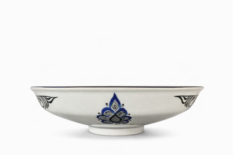 Selçuklu Stilize Geometrik Motifli Tabak 26cm