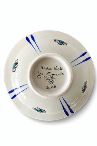 Selçuklu Stilize Çiçek Motifli Kase 19 cm